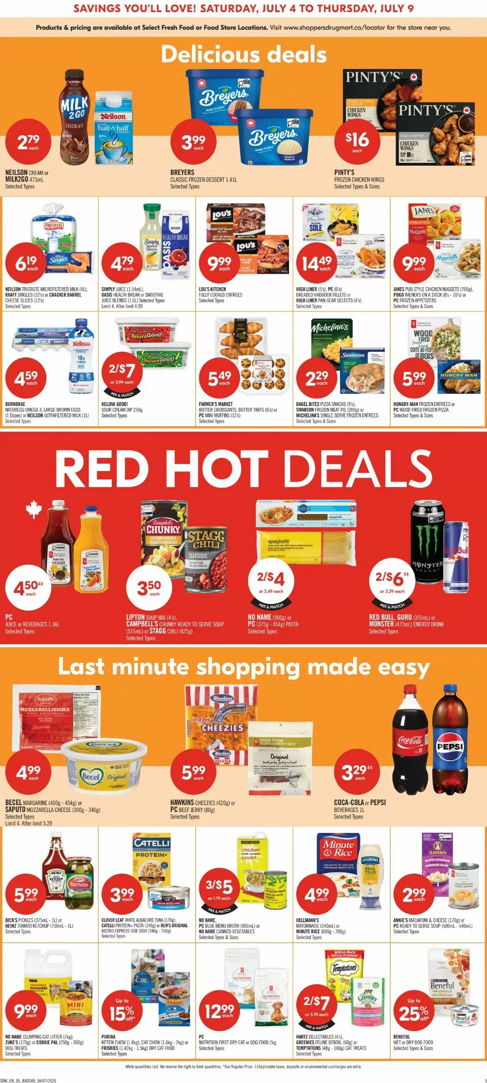 shoppers drug mart flyer july 4 9 5 72177584