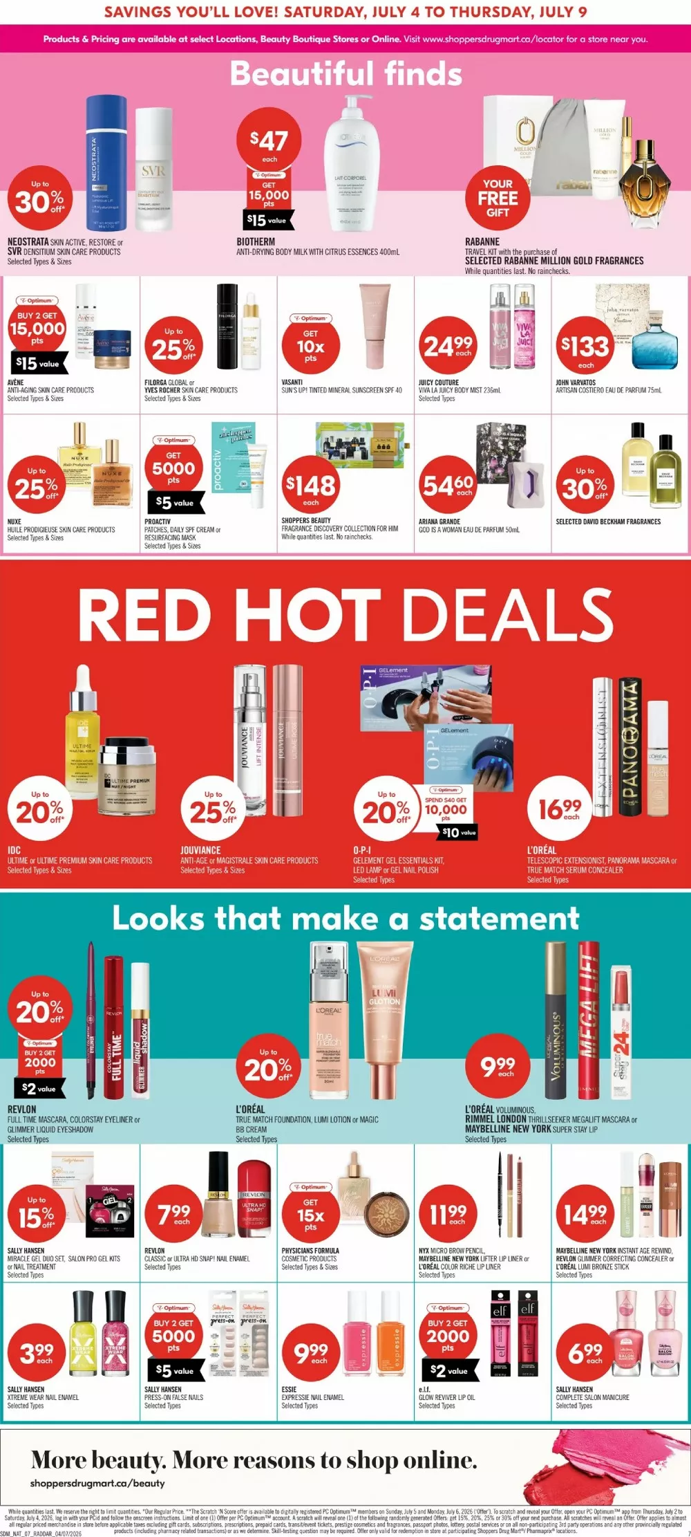 shoppers drug mart flyer july 4 9 8 45432949