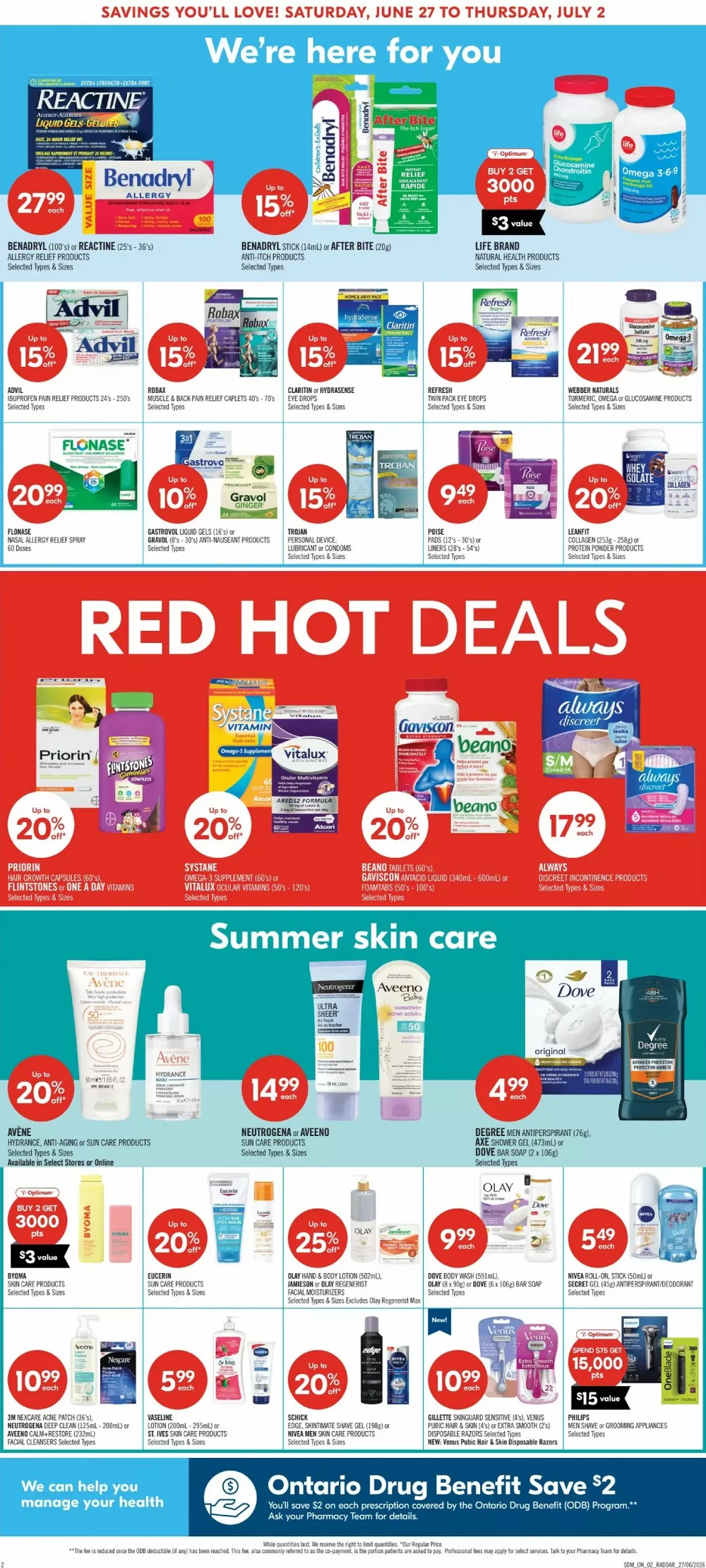 shoppers drug mart flyer june 27 july 2 6 23775330