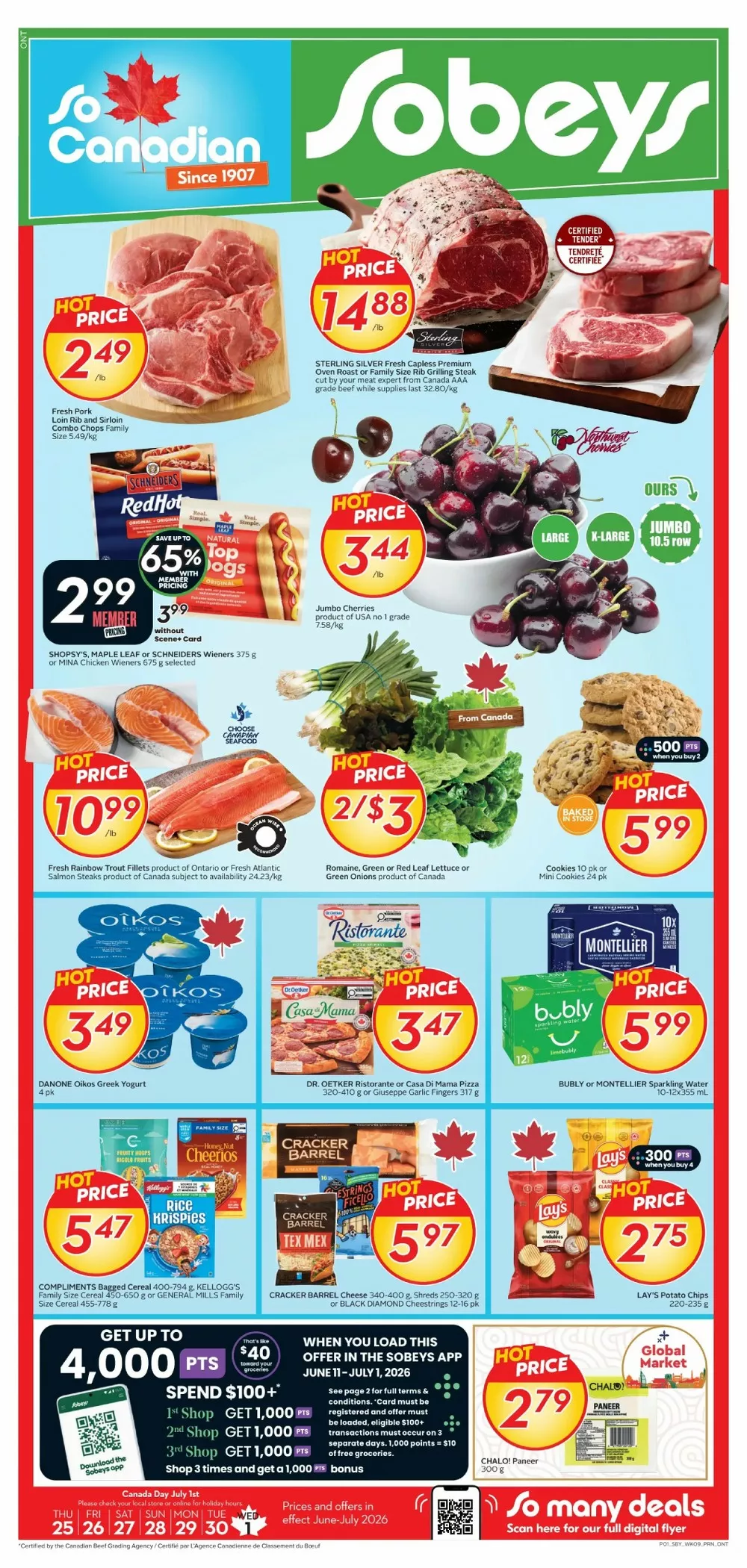 Sobeys Flyer Canada New (ON) June 25 - July 1, 2026 1 sobeys flyer on week-26