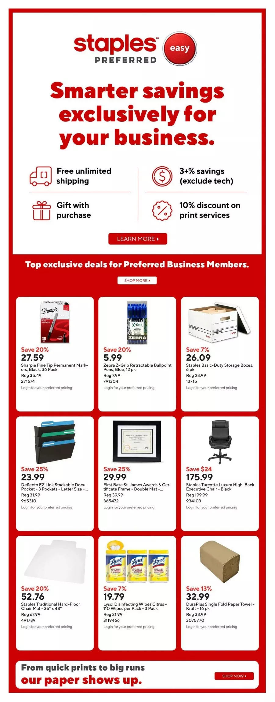 staples flyer july 24 30 19
