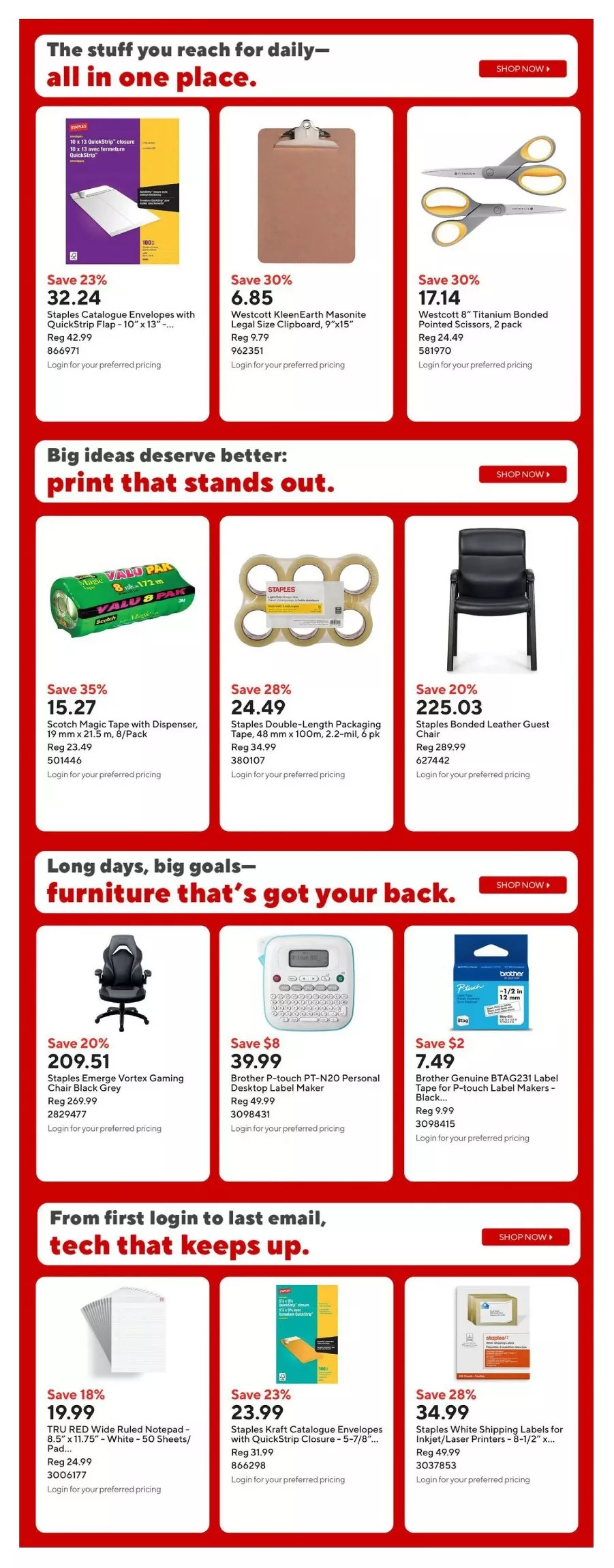 staples flyer july 24 30 20