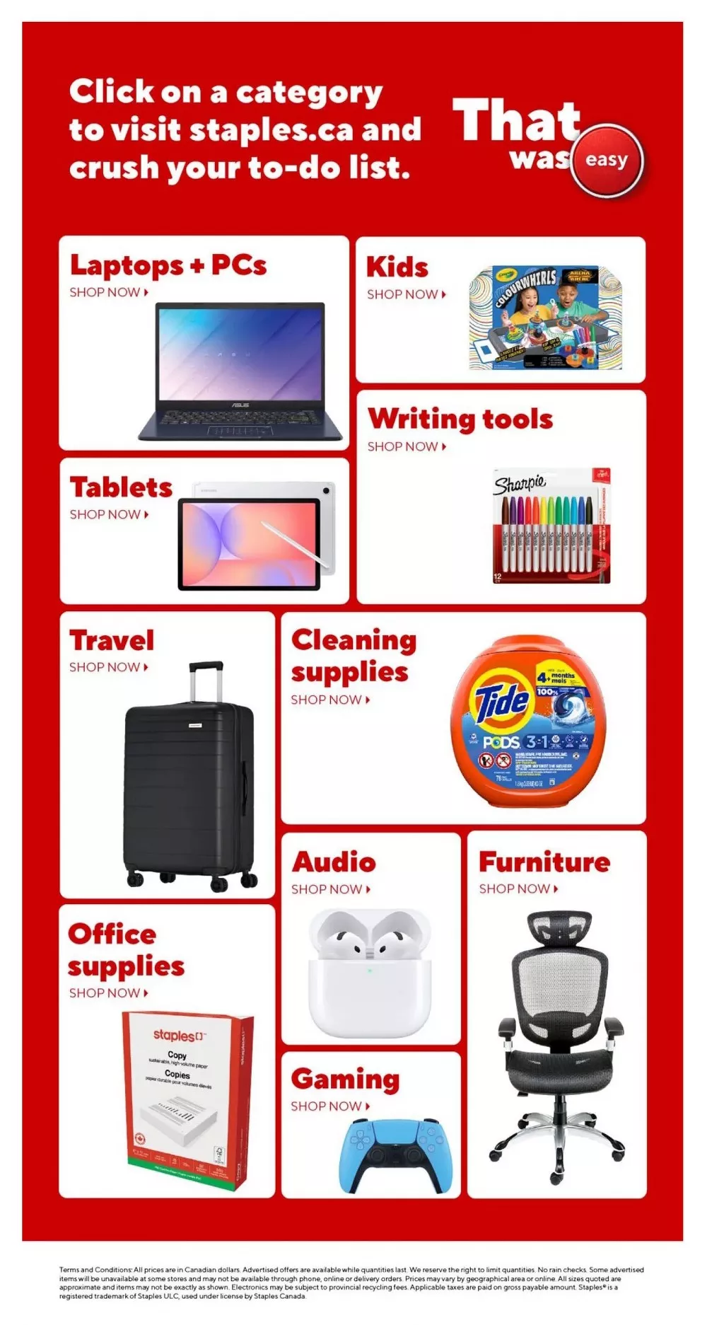 staples flyer july 24 30 23