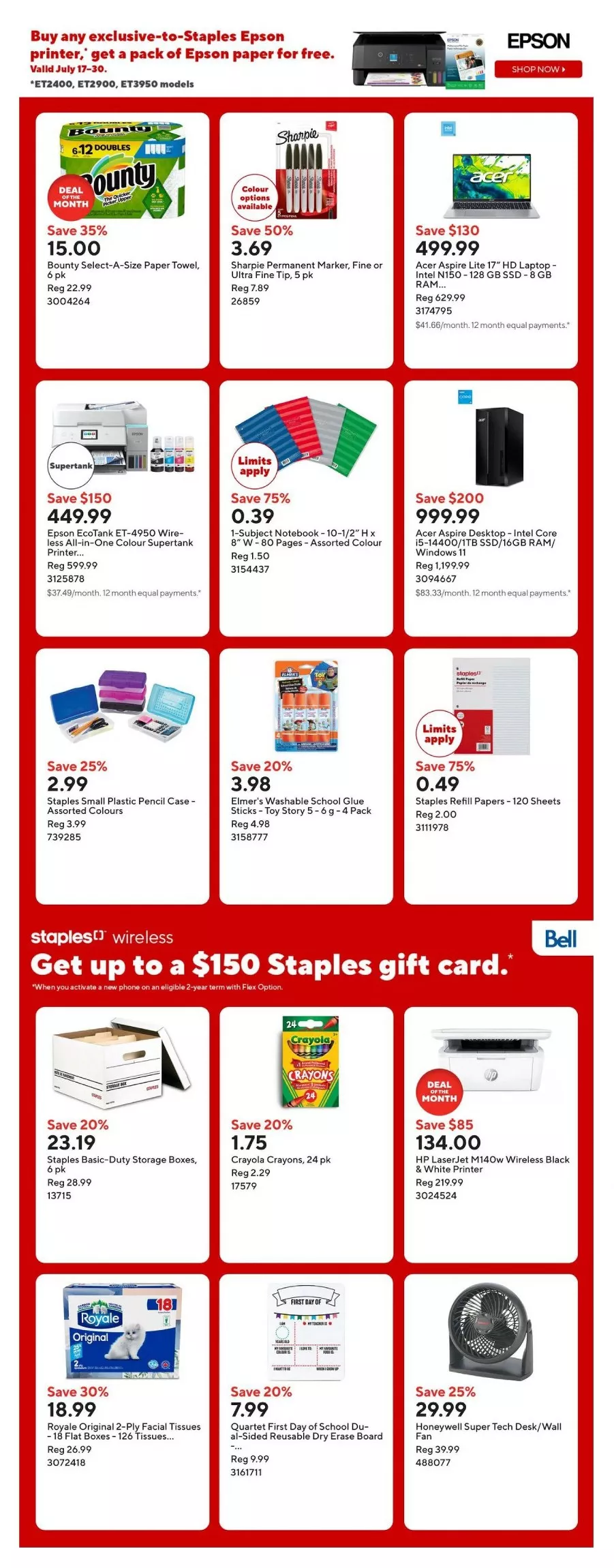 Staples Flyer 31 July - 6 August, 2026 3 staples flyer july 24 30 3