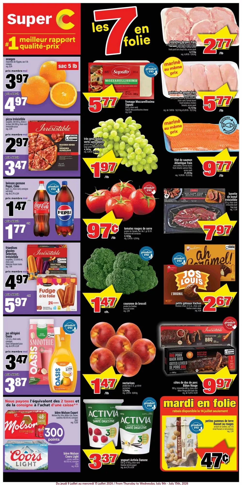 Super C Flyer July 9 to July 15, 2026 1 super c flyer week-28, super c circulaire semaine-28