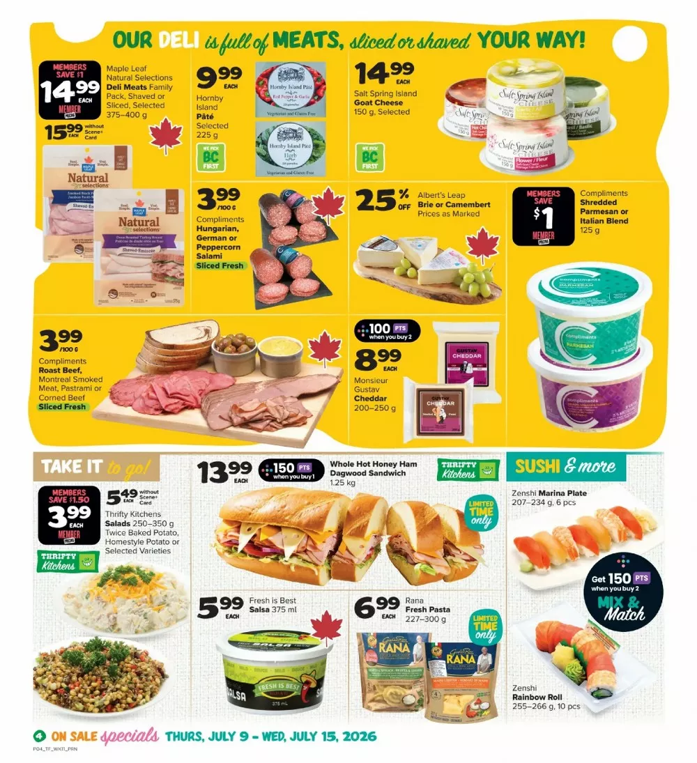 thrifty foods flyer july 9 15 5 29259139