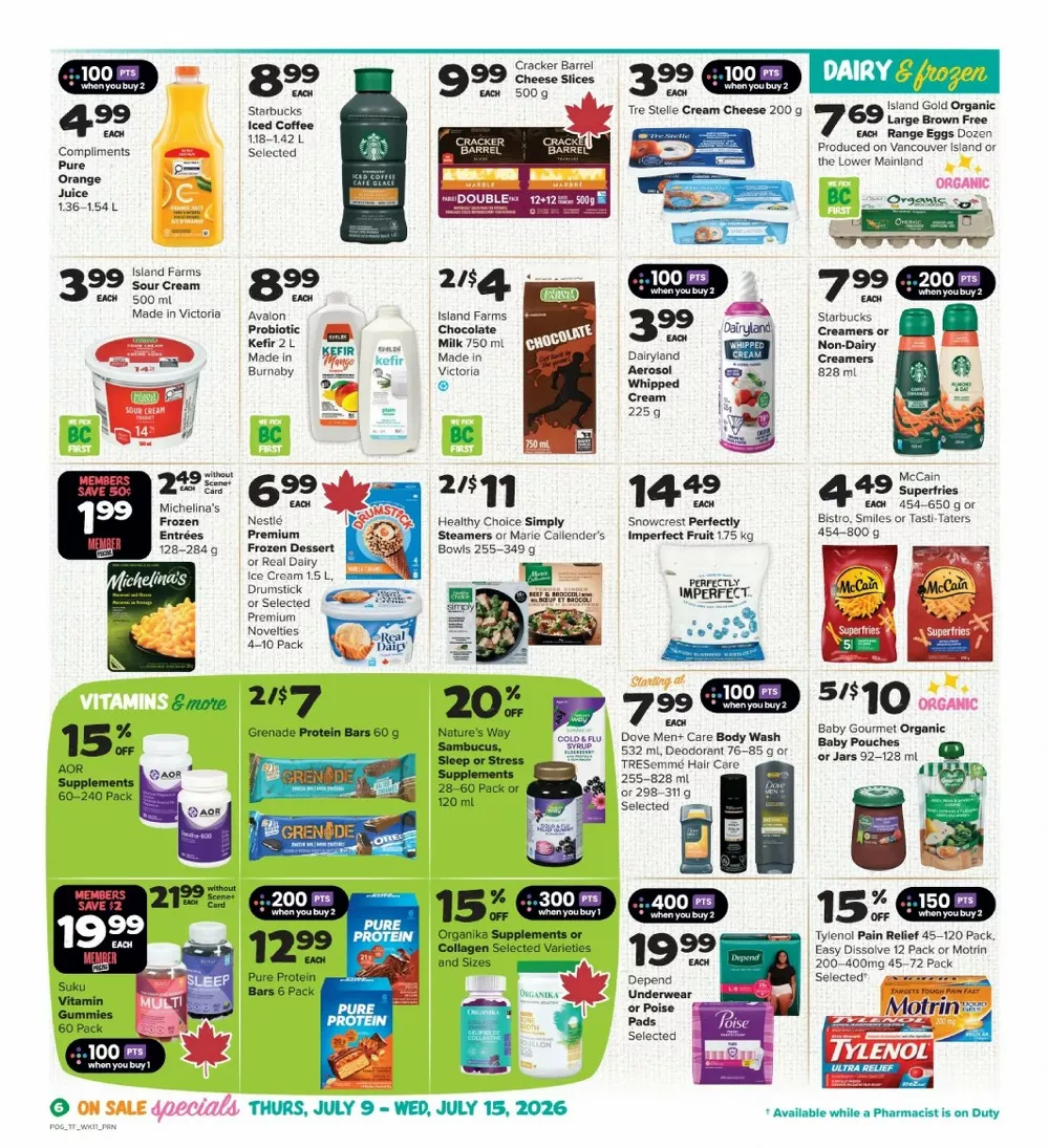 thrifty foods flyer july 9 15 7 34203349