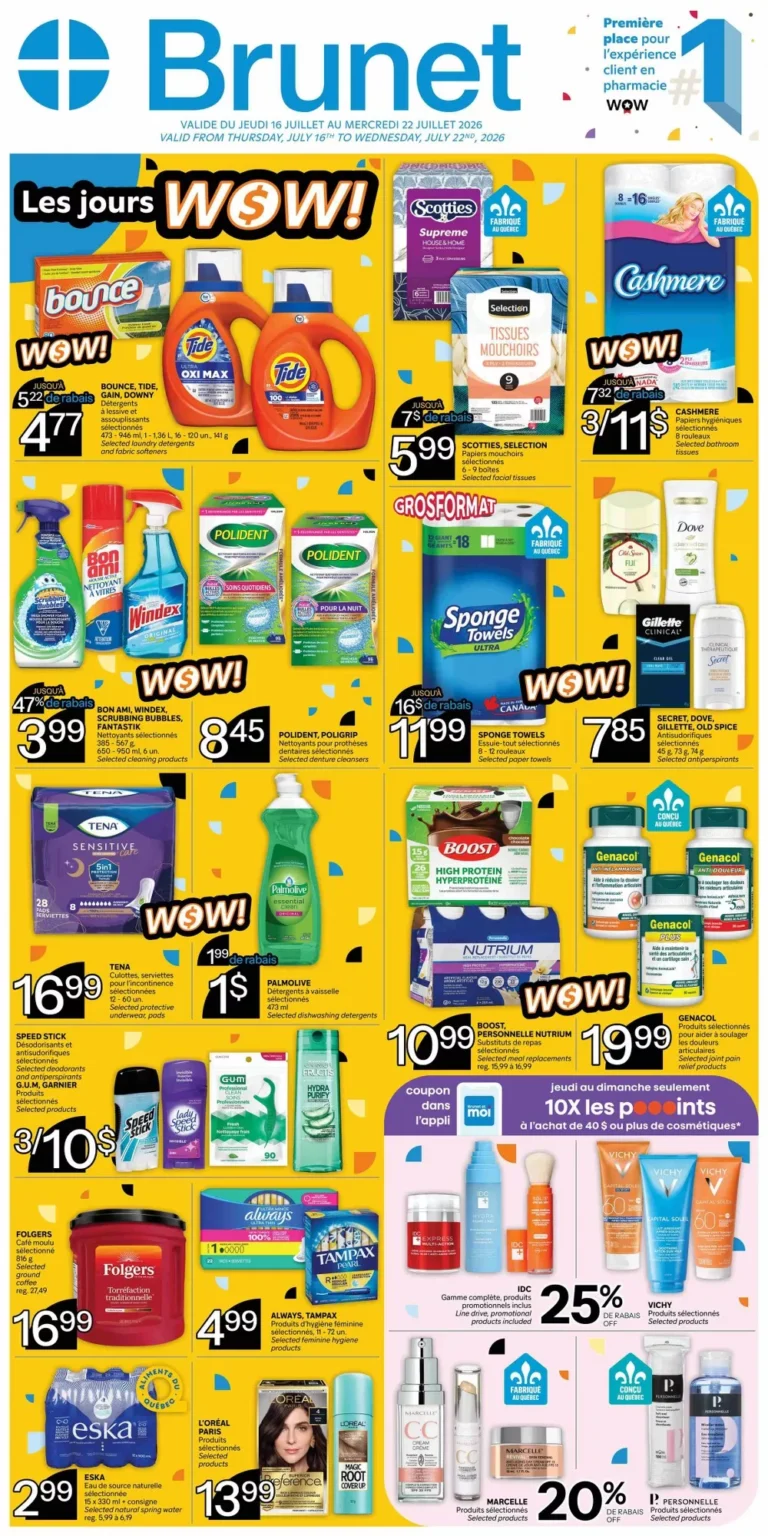 brunet flyer week-29, brunet circulaire semaine-29
