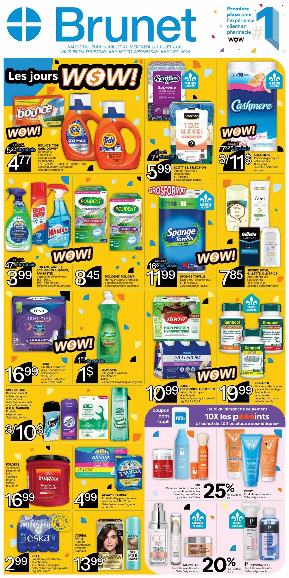 brunet flyer week-29, brunet circulaire semaine-29