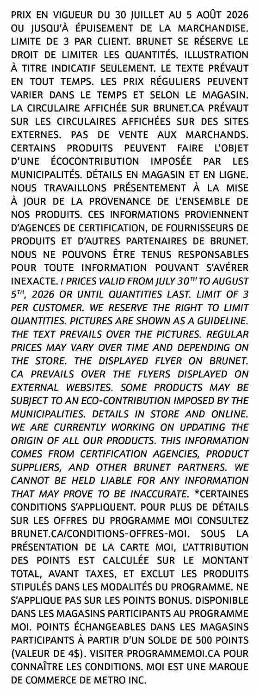 brunet flyer july 30 august 5 11 09748808