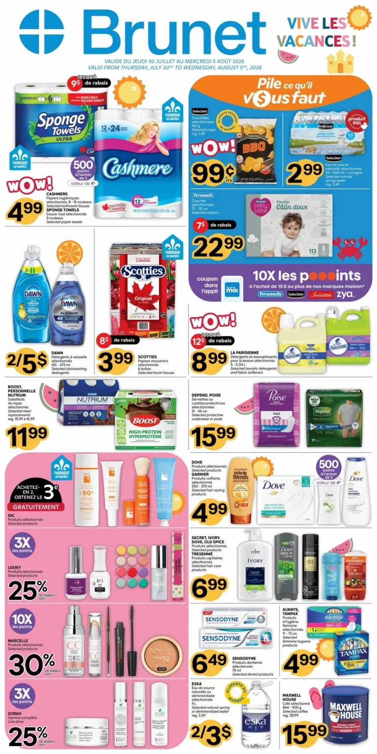 brunet flyer week-31, brunet circulaire semaine-31