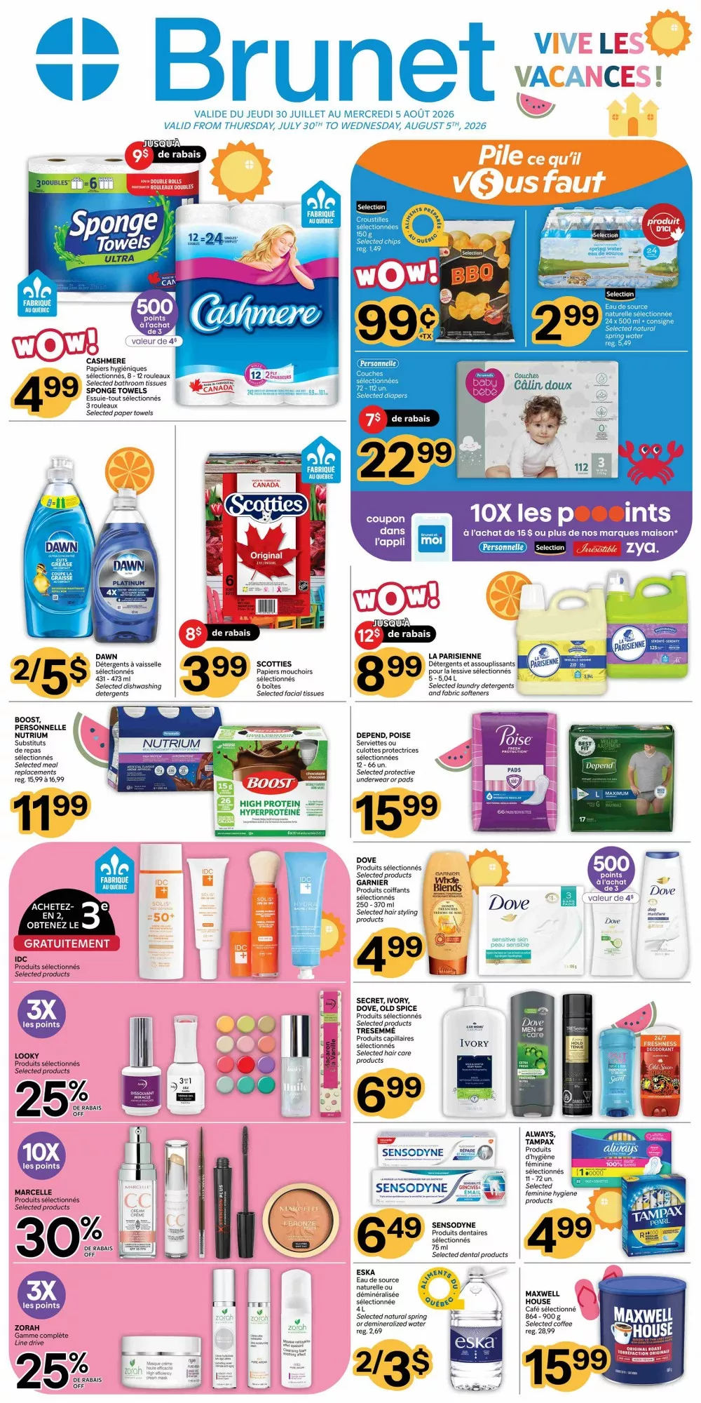 brunet flyer week-31, brunet circulaire semaine-31