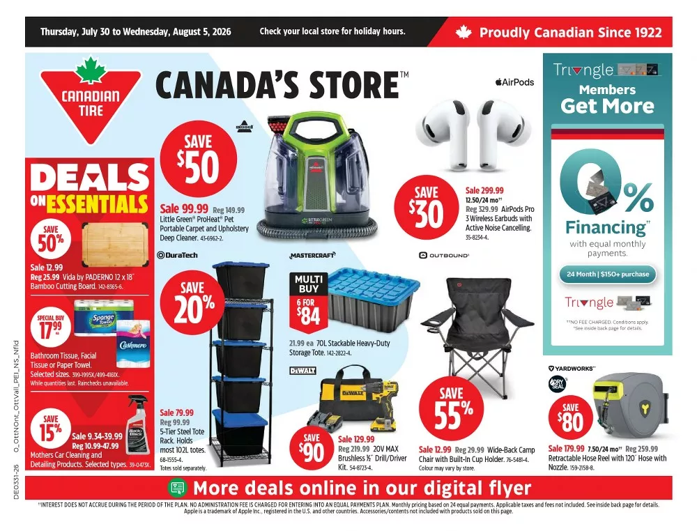 canadian tire flyer week-31, canadian tire circulaire semaine-31