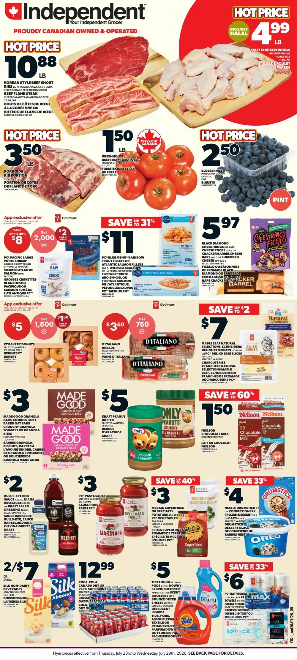 Independent Grocer Flyer July 23 - July 29, 2026 1 independent flyer week-30