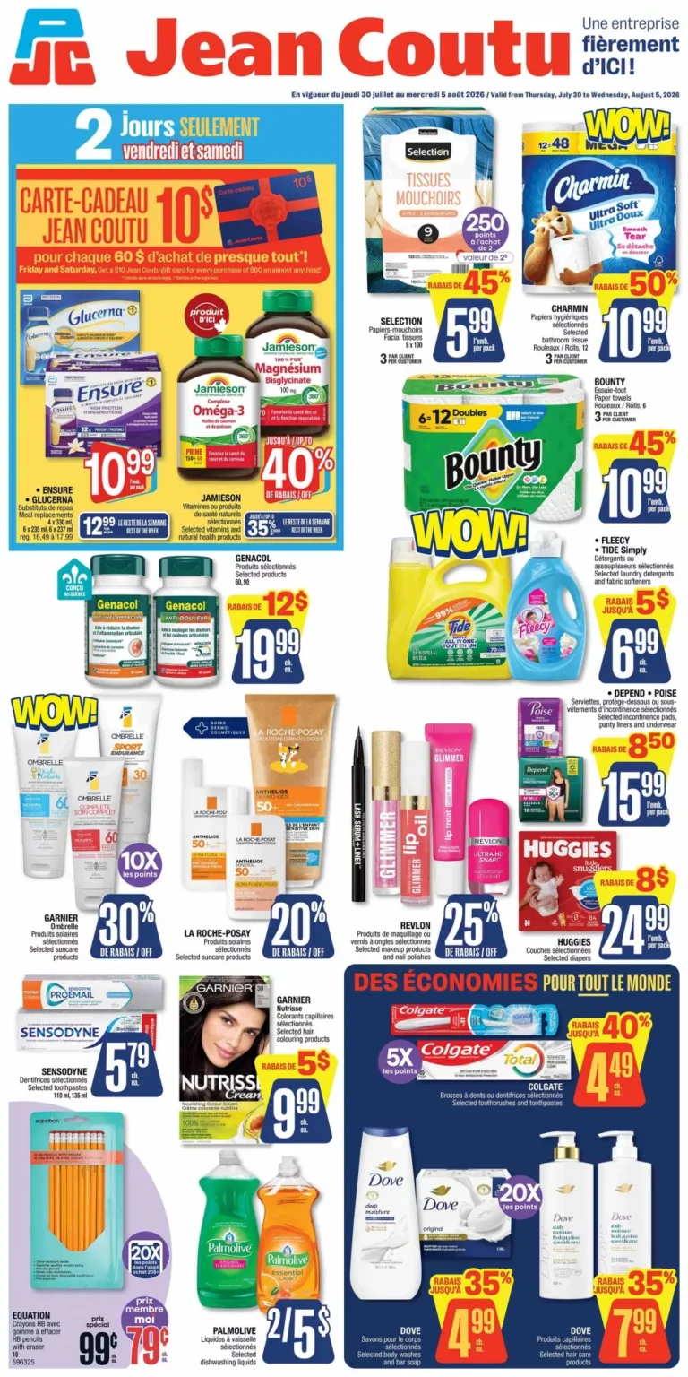 jean coutu flyer week-31, jean coutu circulaire semaine-31