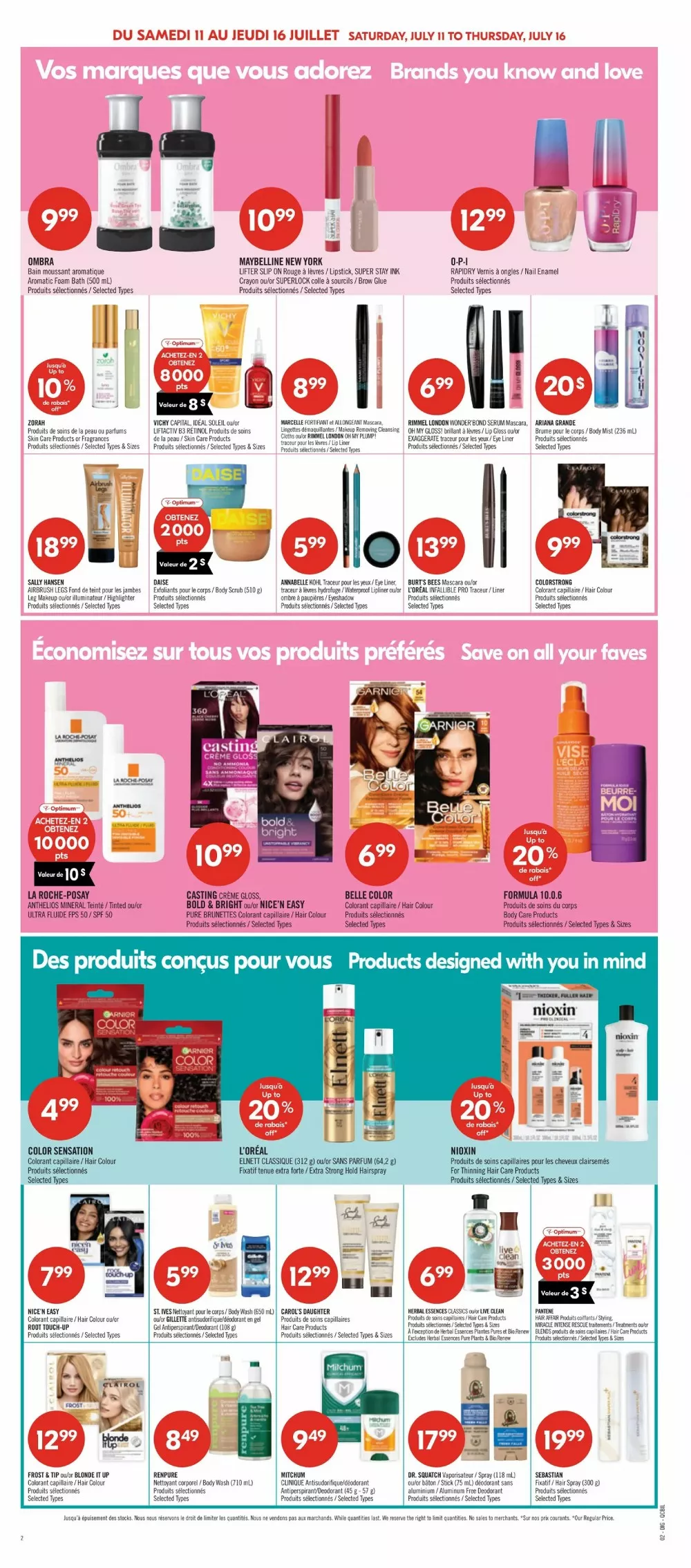 pharmaprix flyer july 11 16 15 72058499