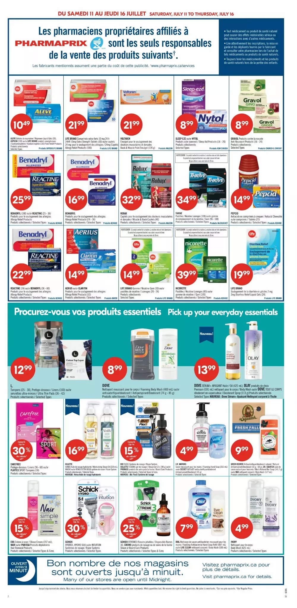 pharmaprix flyer july 11 16 6 02994022