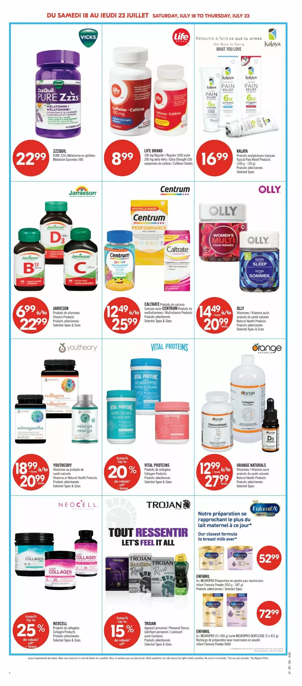 pharmaprix flyer july 18 23 16