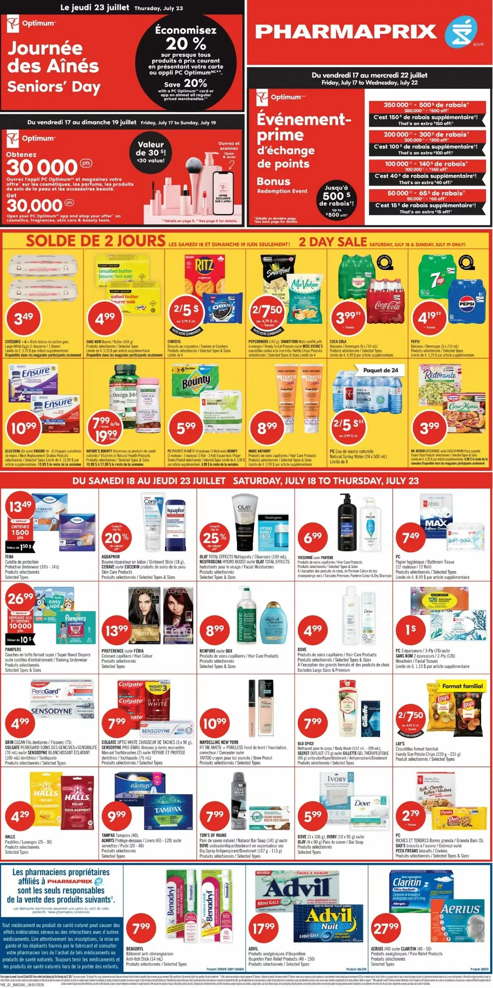 Pharmaprix Flyer New 18 July - 23 July, 2026 1 pharmaprix flyer week-29