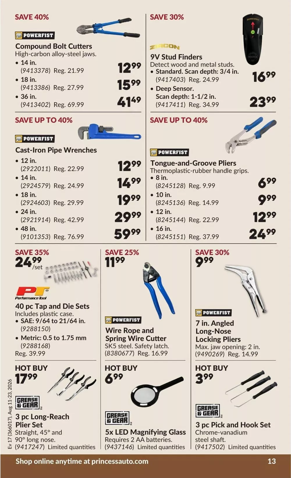 princess auto flyer august 11 23 18