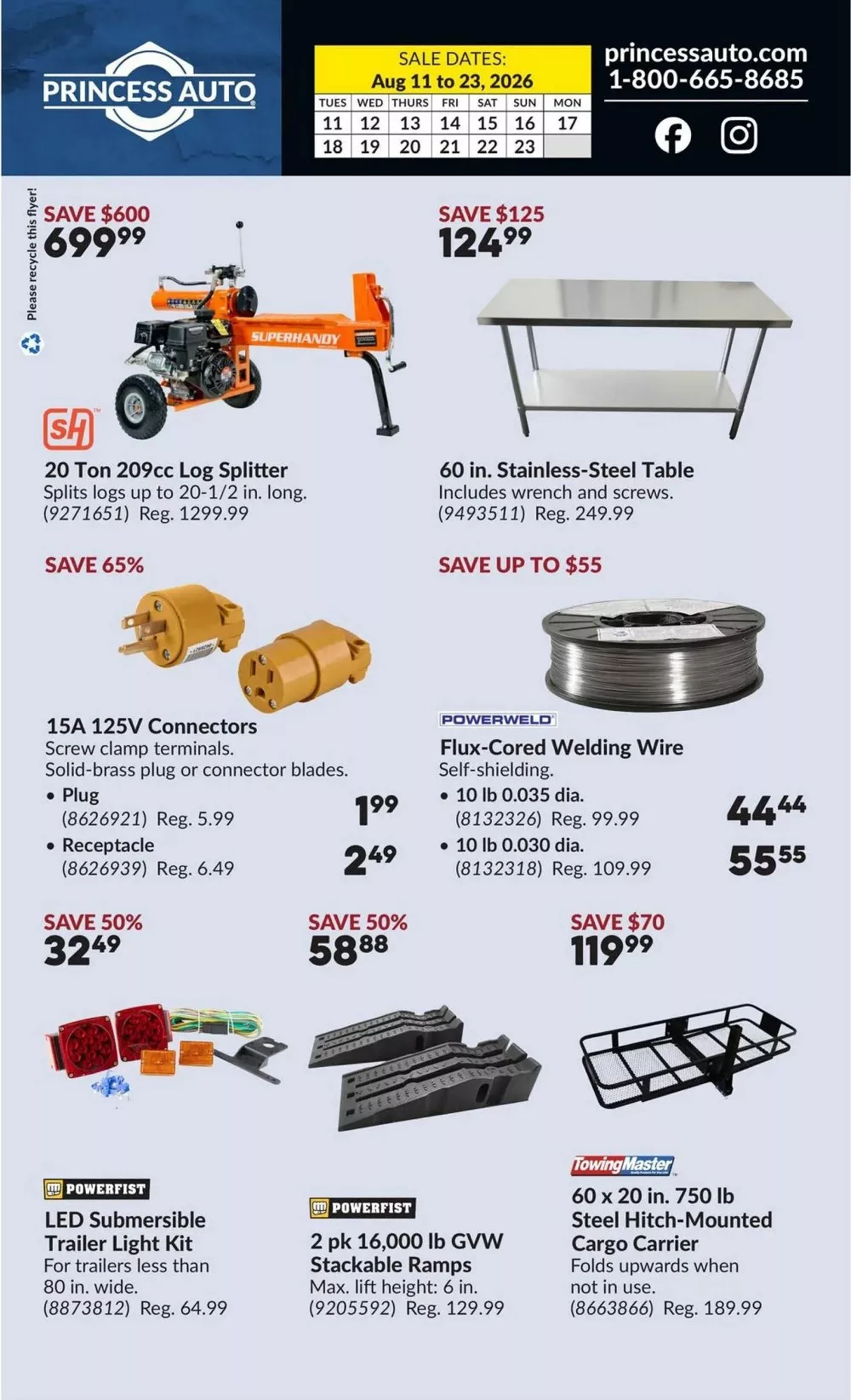 princess auto flyer august 11 23 2