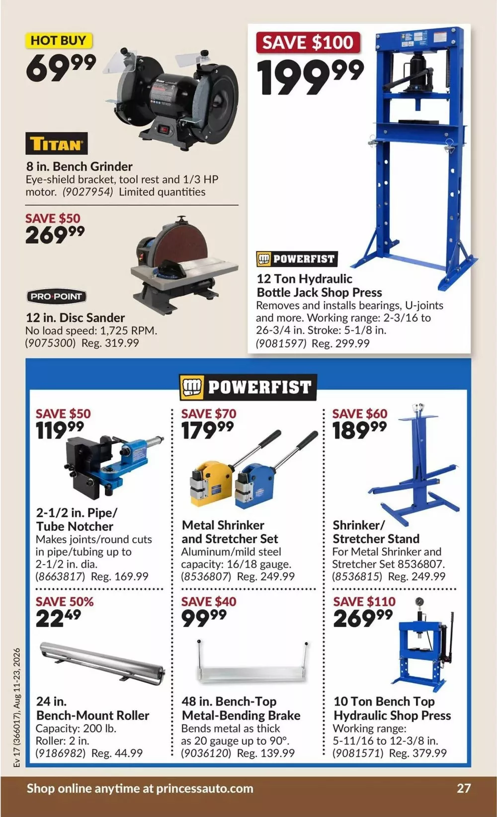 princess auto flyer august 11 23 32