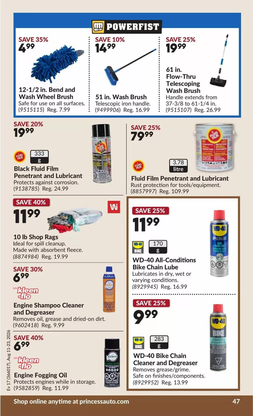 princess auto flyer august 11 23 52