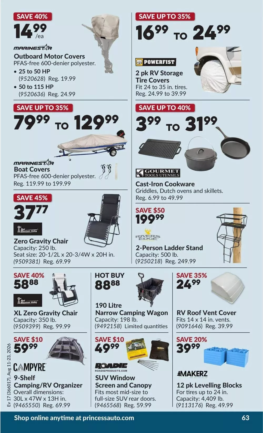 princess auto flyer august 11 23 67