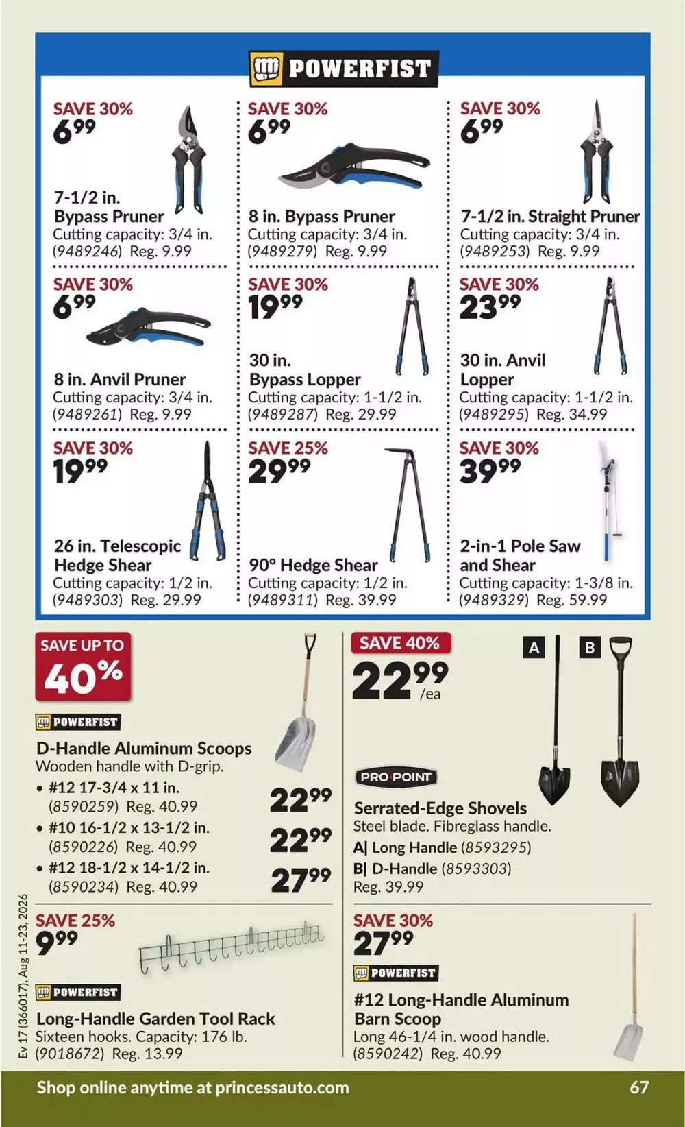 princess auto flyer august 11 23 71