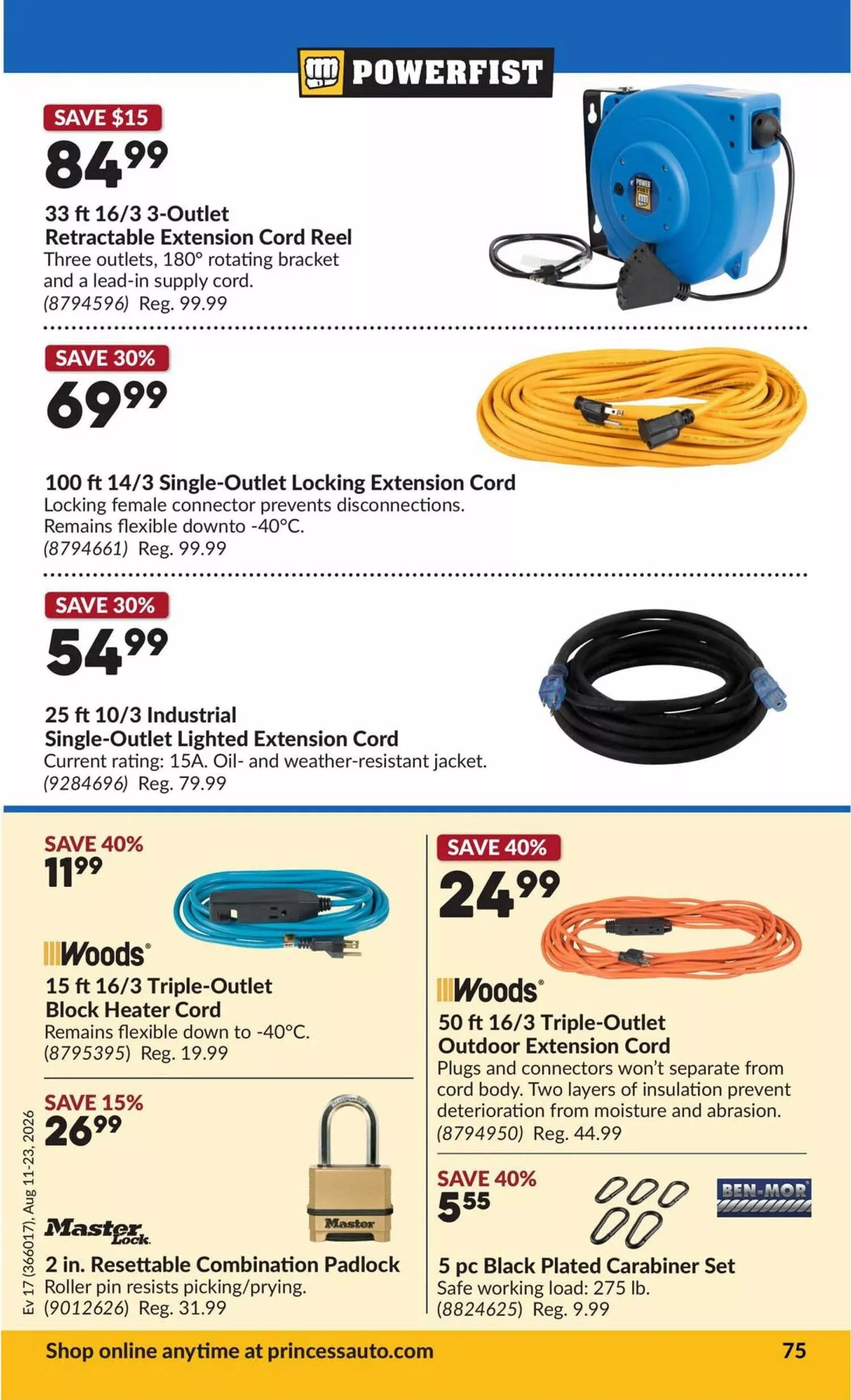 princess auto flyer august 11 23 80