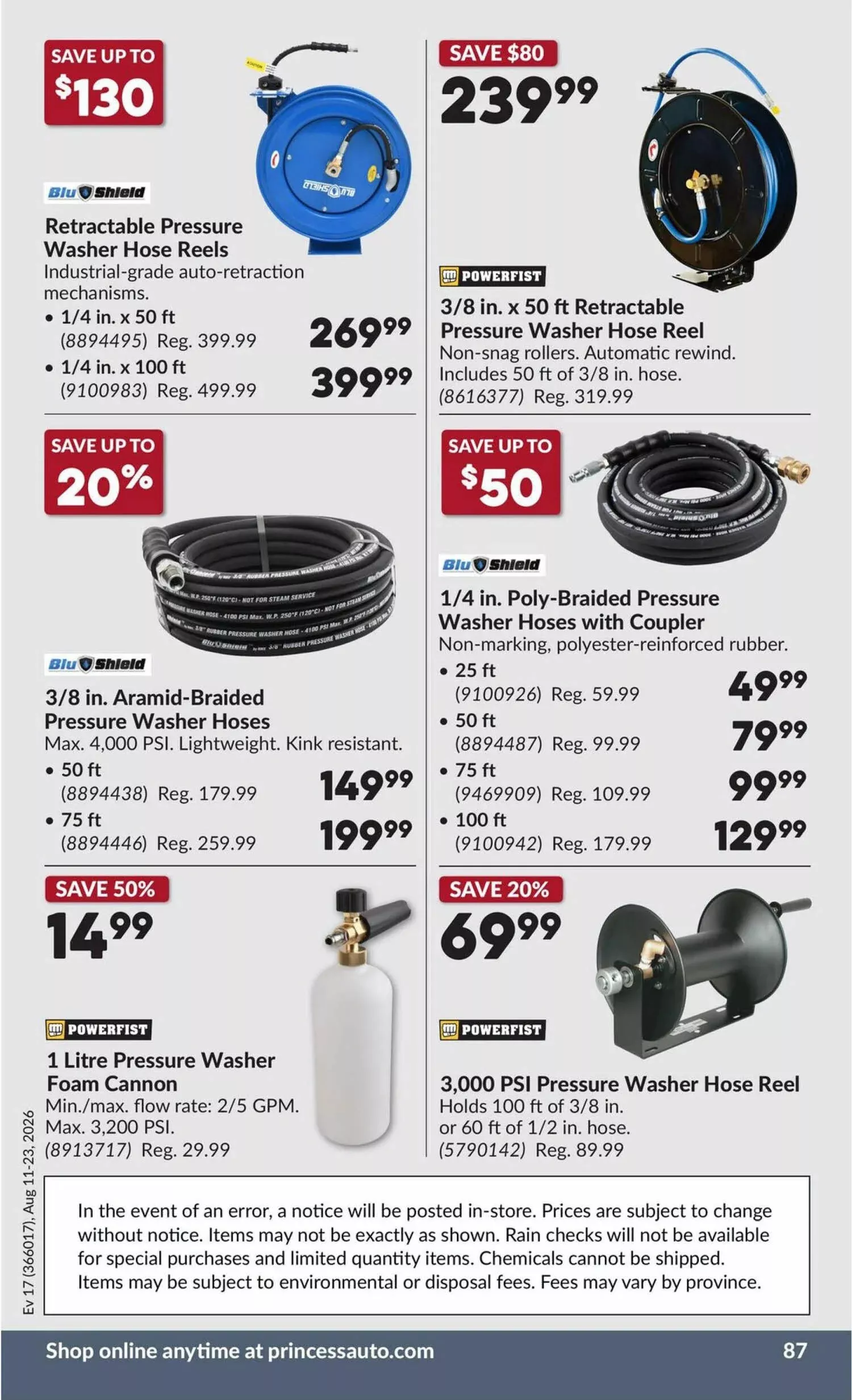 princess auto flyer august 11 23 92
