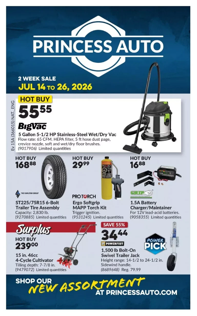 princess auto flyer week-29-30 two week flyer