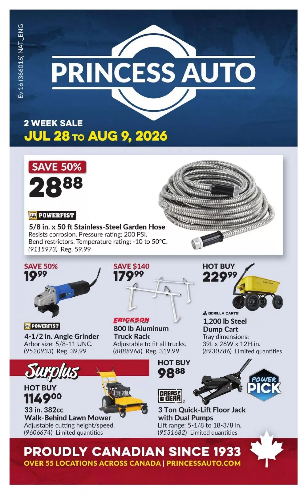 Princess Auto Flyer 28 July to 9 August, 2026 1 princess auto flyer week-30-31