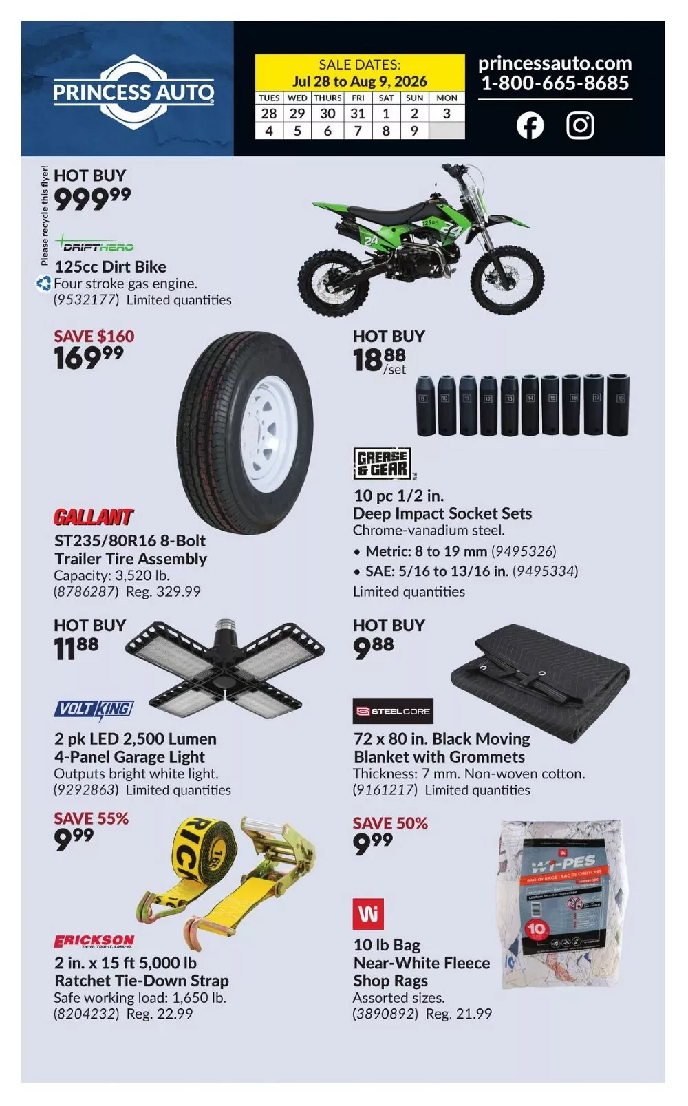 Princess Auto Flyer 28 July to 9 August, 2026 2 princess auto flyer july 28 august 9 2