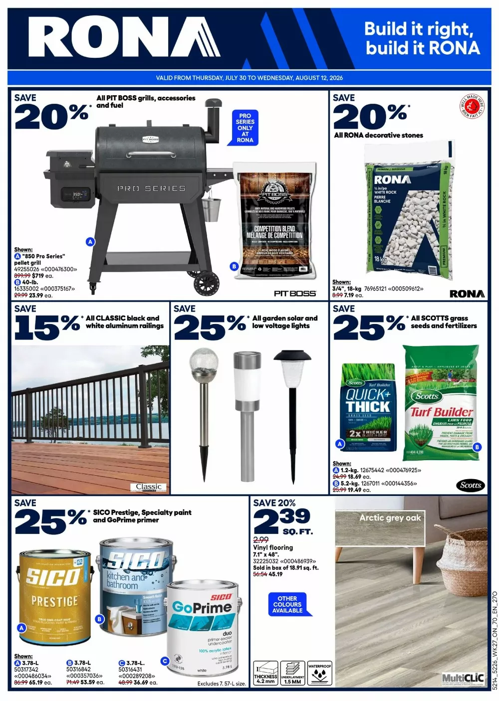 Rona Flyer 6 August - 12 August, 2026 1 rona flyer week-31-32