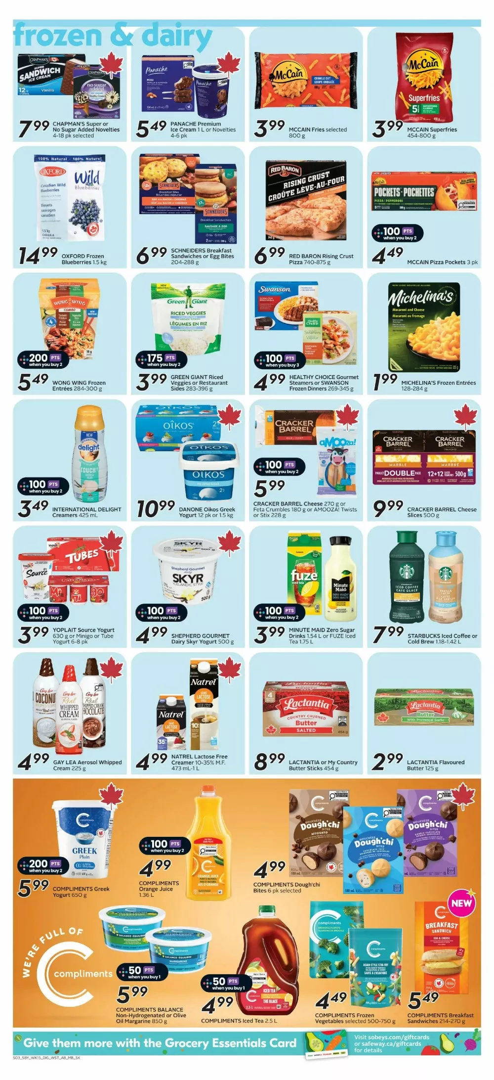 safeway sobeys flyer west august 6 12 11