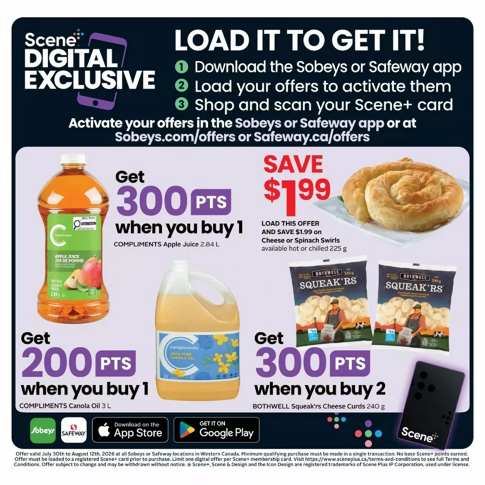 safeway sobeys flyer west august 6 12 13