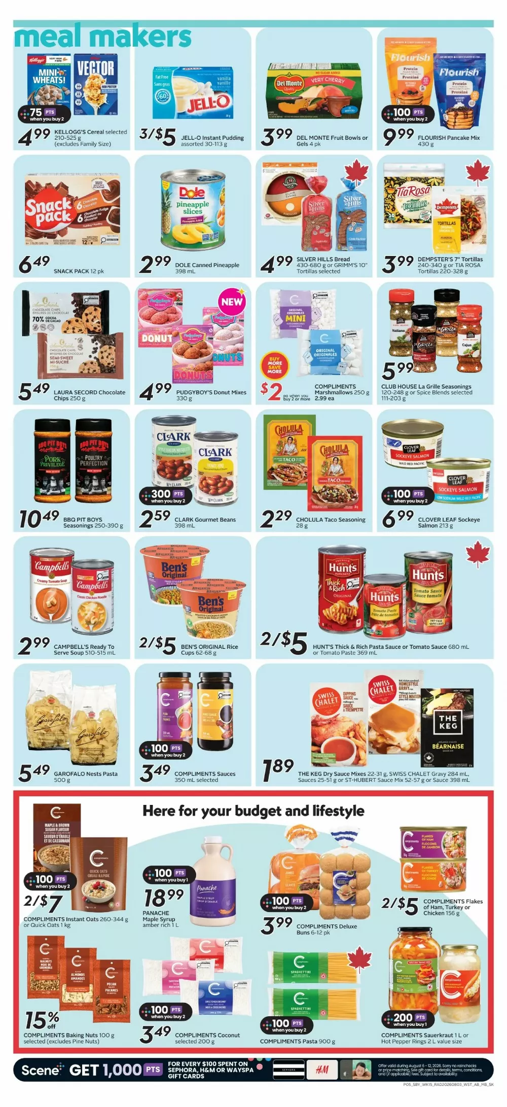 safeway sobeys flyer west august 6 12 8