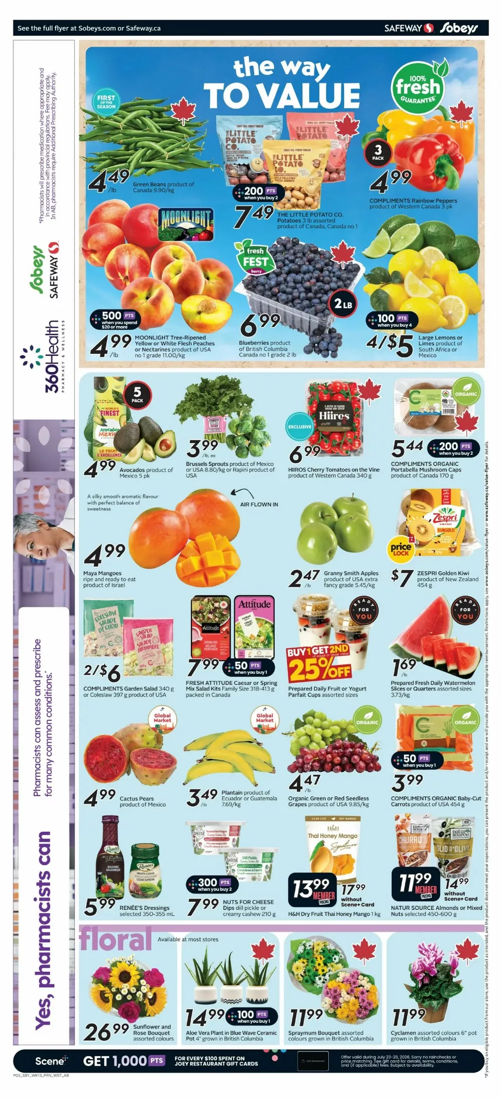 safeway sobeys flyer west july 23 29 5