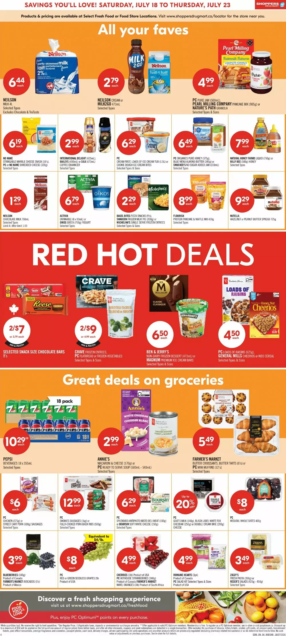 shoppers drug mart flyer july 18 23 13