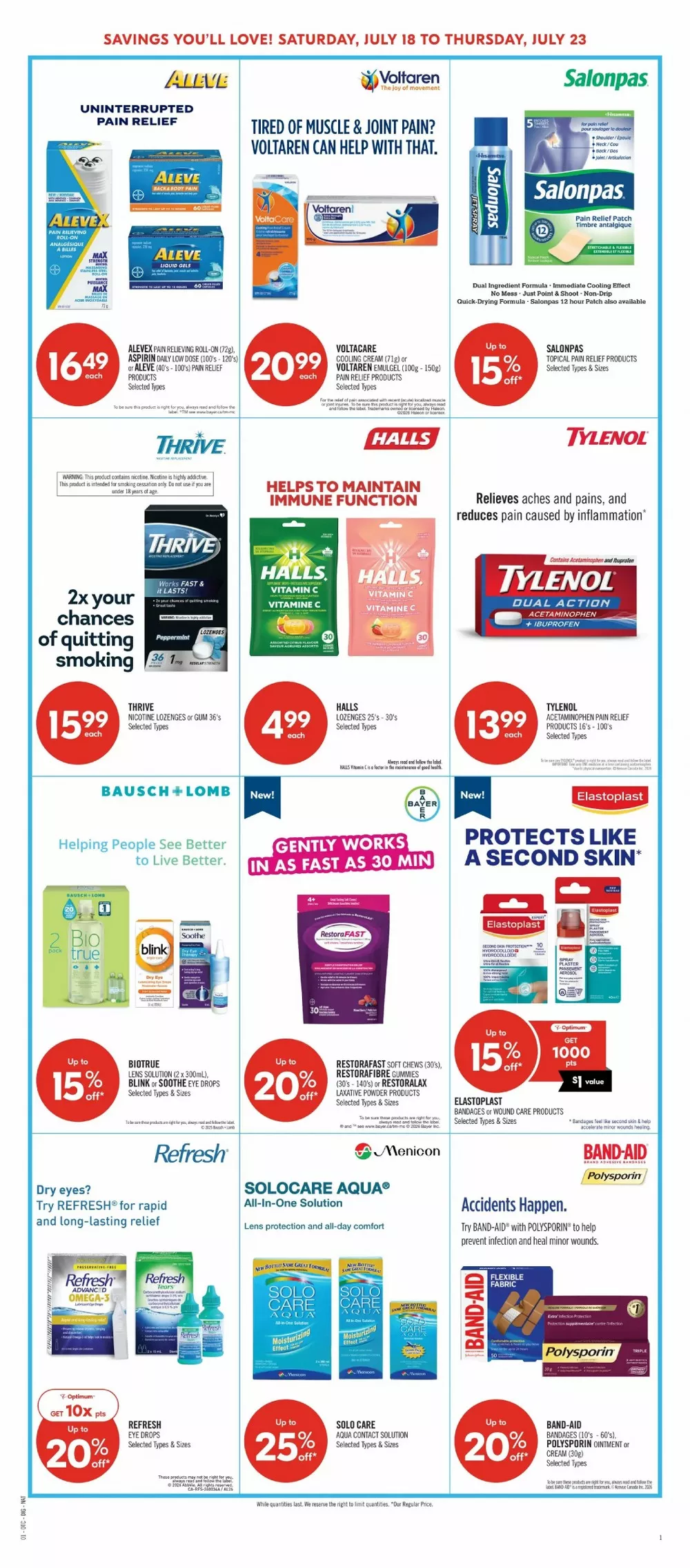 shoppers drug mart flyer july 18 23 17