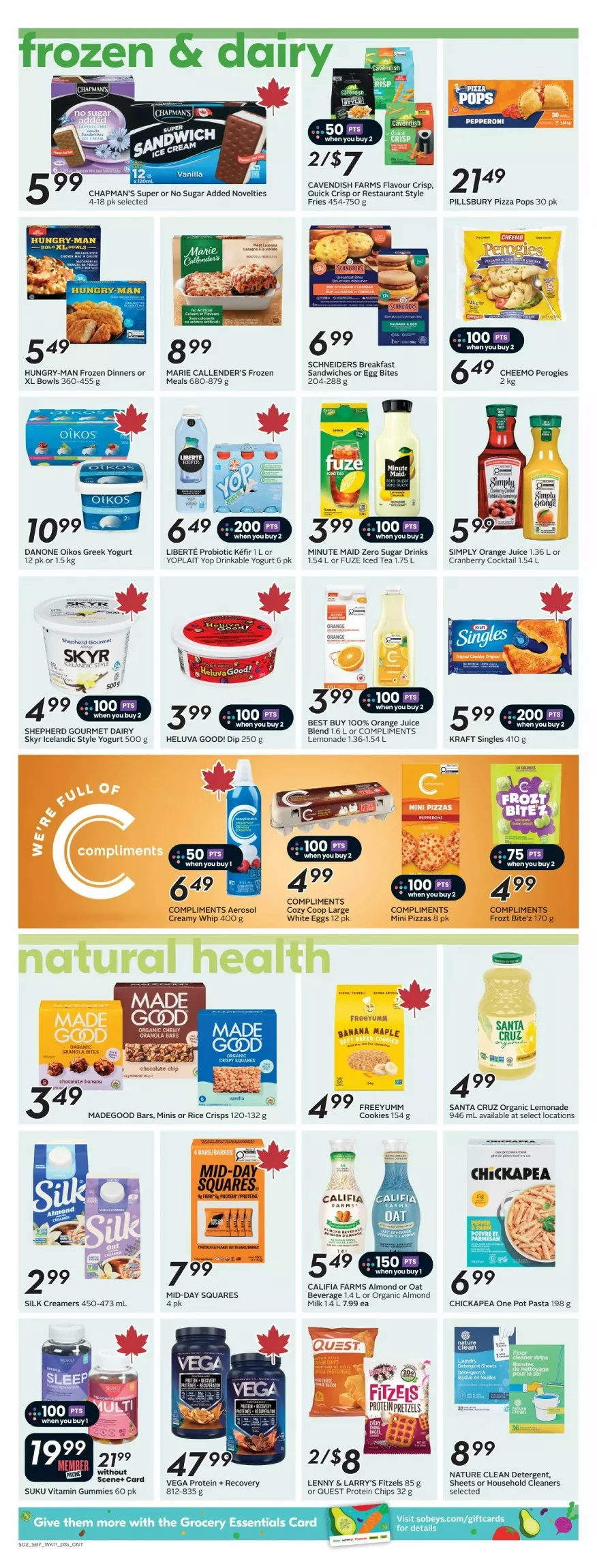 sobeys flyer on july 9 15 10 90357278