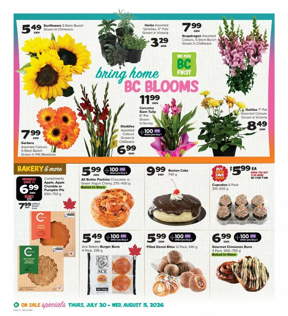 thrifty foods flyer july 30 august 5 9 30825831