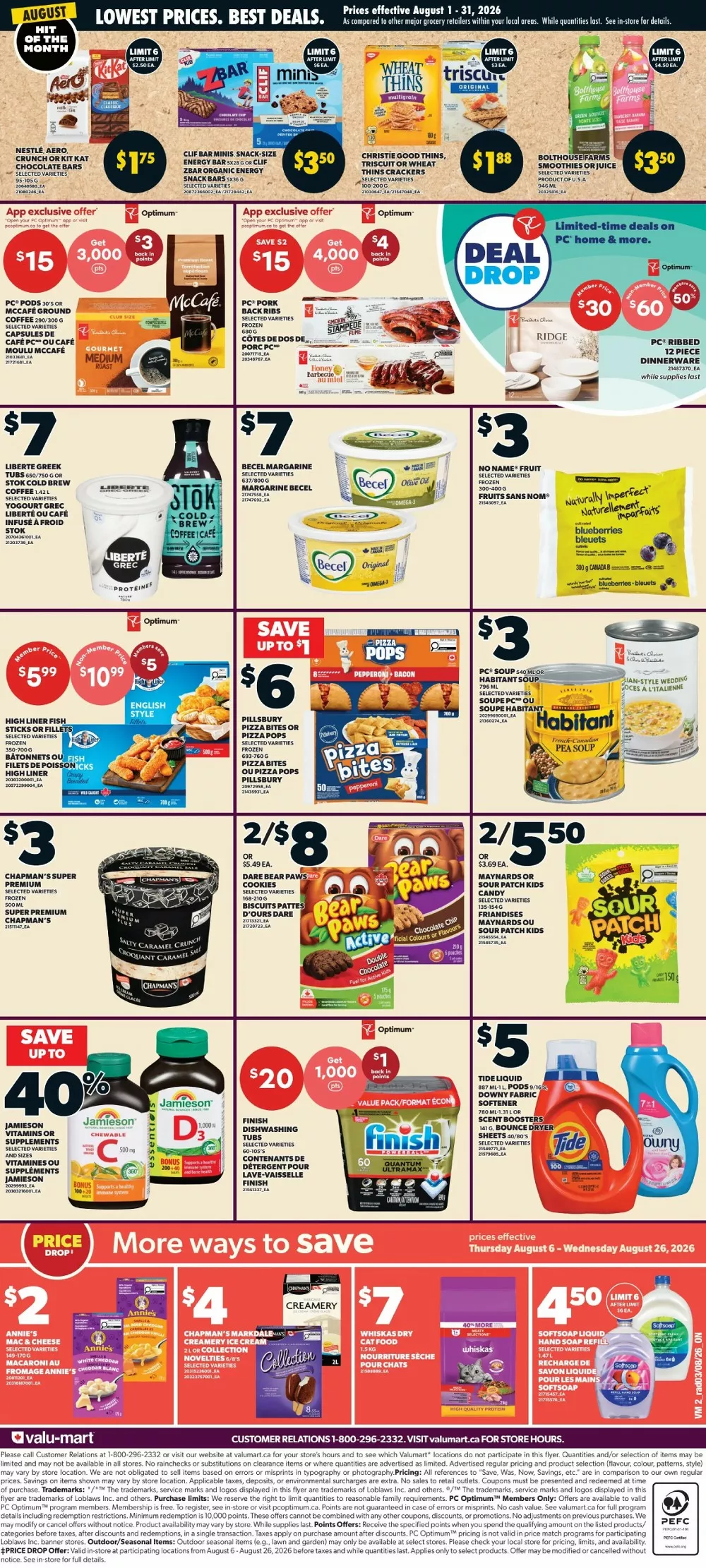 valu mart flyer august 6 12 2 02087666