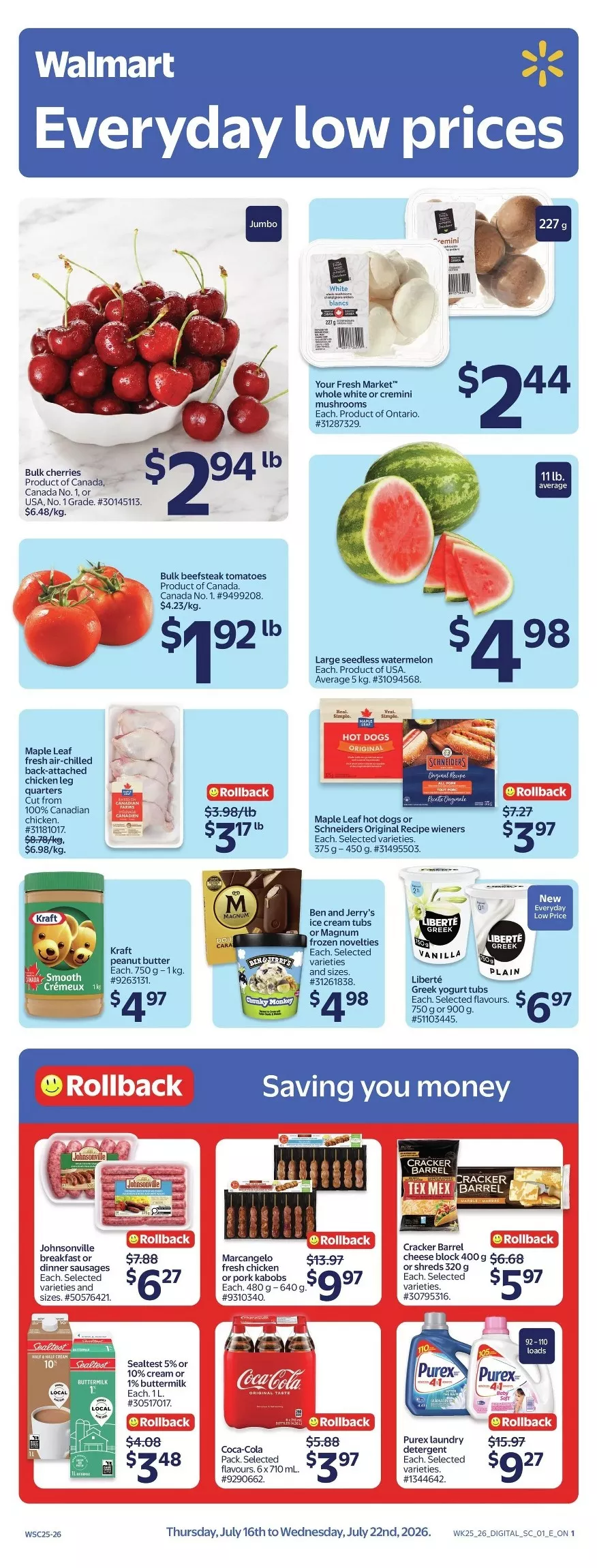 Walmart Flyer Canada 16 July - 22 July, 2026 1 walmart flyer week-29 v1