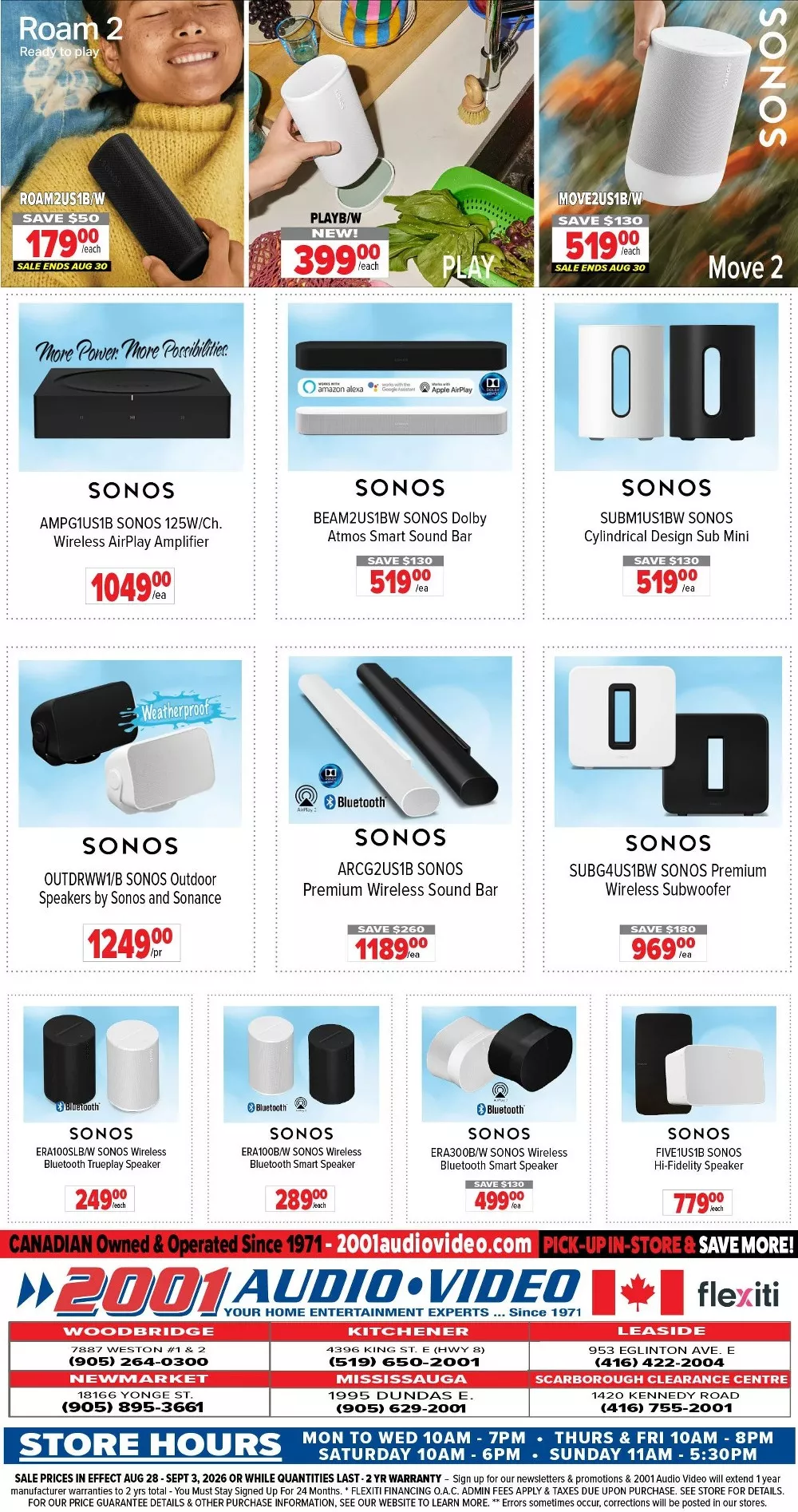 2001 audio video flyer wk 35 15