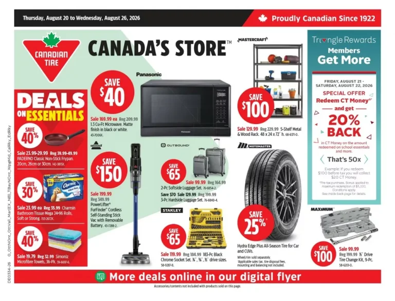 FlyerSeek 11 canadian tire flyer week-34, canadian tire circulaire semaine-34