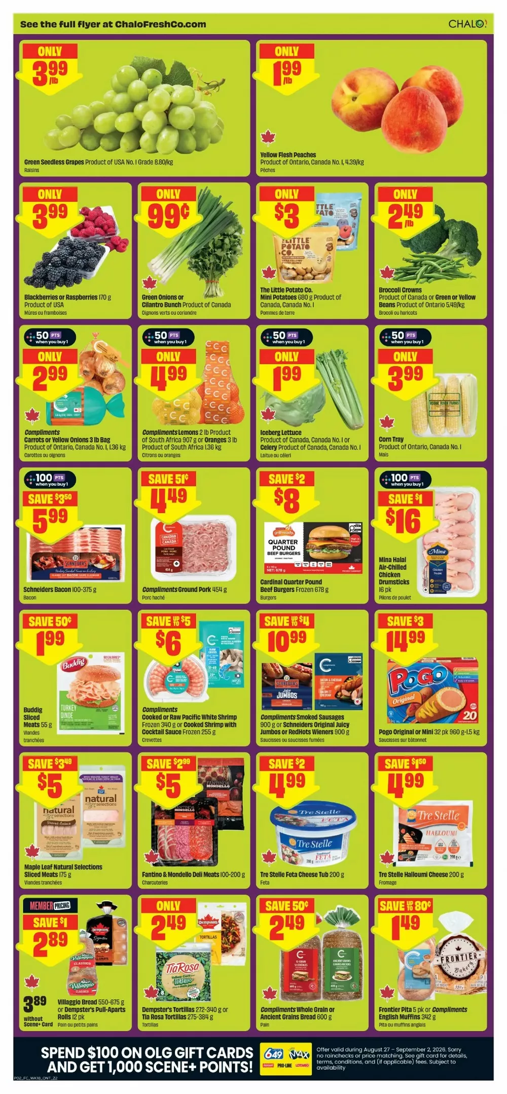 chalo freshco flyer august 27 september 2 3 45775097