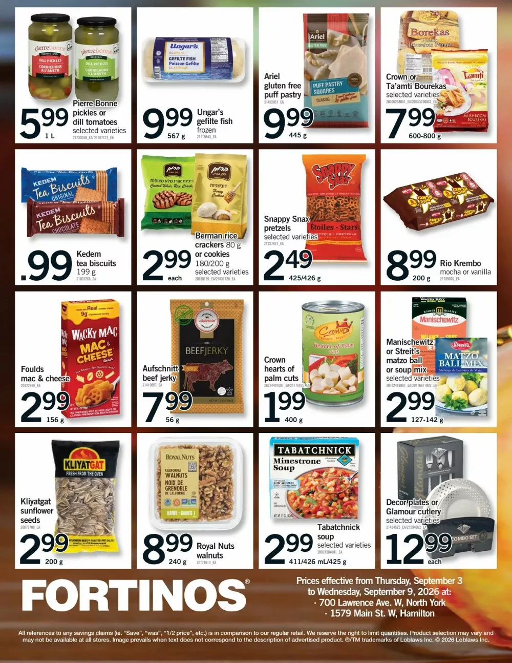 fortinos flyer september 3 9 31 14120381