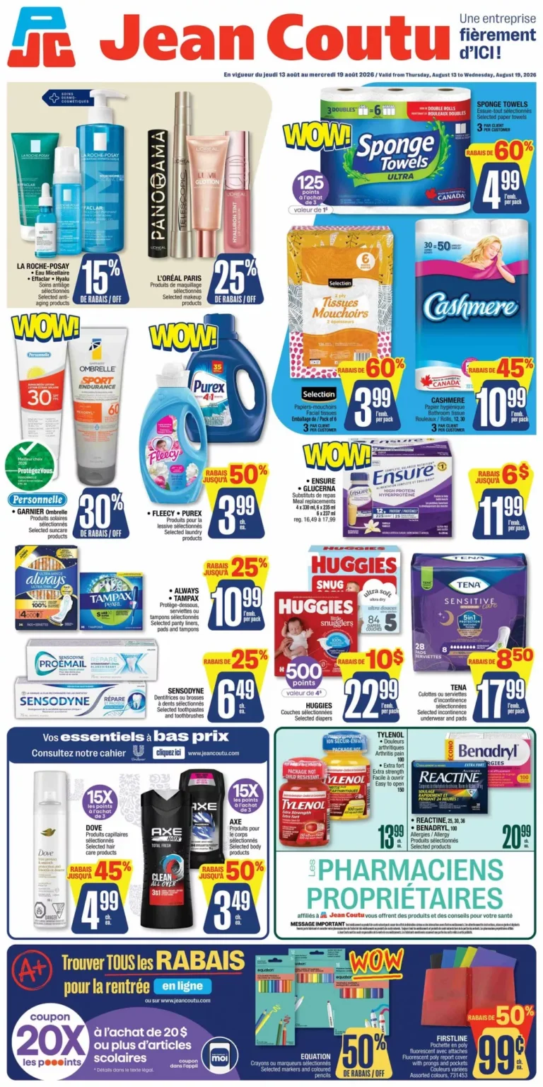 FlyerSeek 10 jean coutu flyer week-33, jean coutu circulaire semaine-33